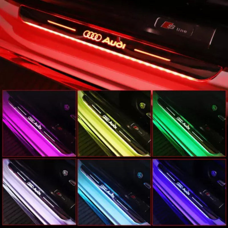 LED Car Door Sills | Pro Enhancement for Interior Aesthetics & Functionality - Upgrade Your Vehicle's Style