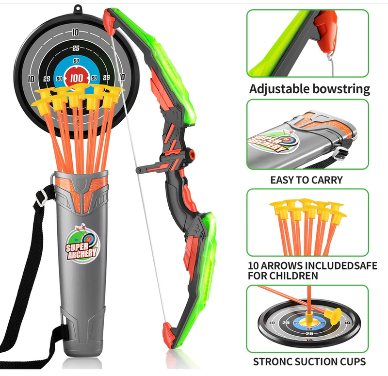 OUTDOOR KIDS SHOOTING BOW PLASTIC ARROW SET