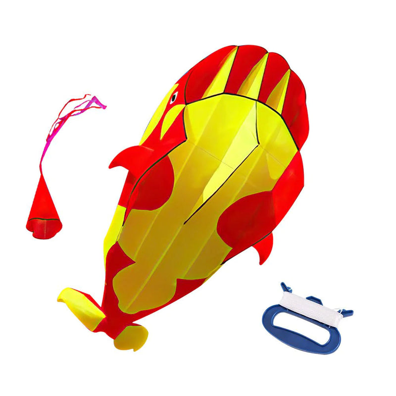 3D KITE HUGE FRAMELESS SOFT PARAFOIL WHALE KITE