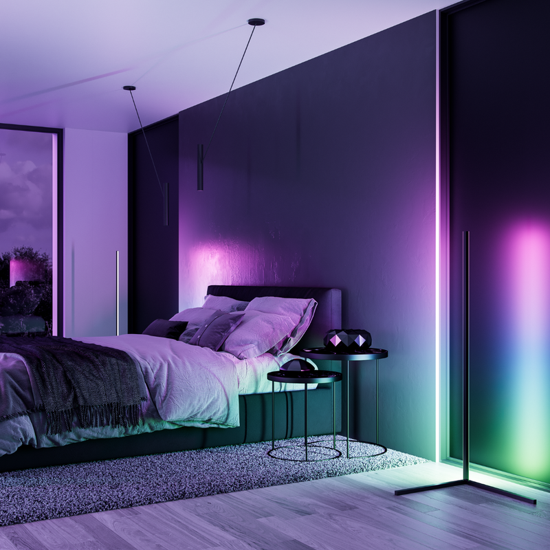 Minimal Line Lamp, Led Corner Rgb Lamp Light