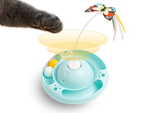 Butterfly Cat Toy – 3-Speed Automatic Interactive Toy with Ball and Motion for Happy Kittens
