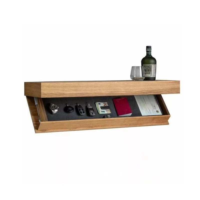Floating Wall Shelf – Hidden Compartment Wooden Storage for a Touch of Magic in Your Space