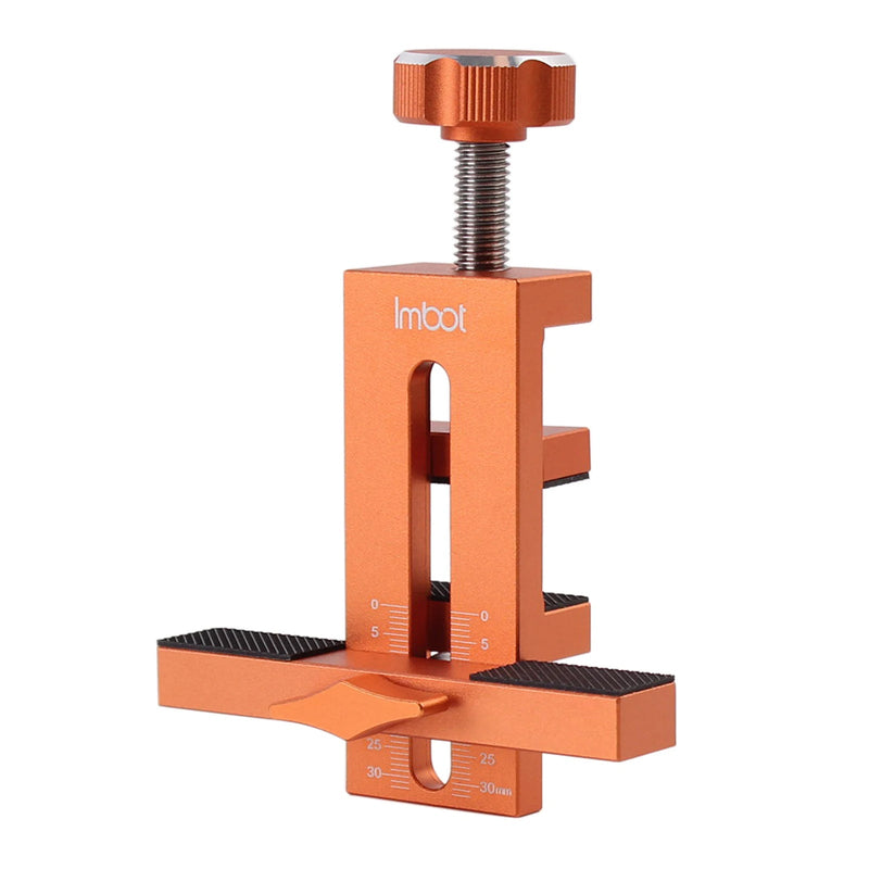 Aluminum Cabinet Door Installation Jig – Adjustable Woodworking Positioning Tool for Fast, Accurate Closet Door Mounting (7–40mm Clamping Range)