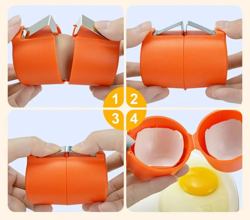 Egg Tool Set – 3-Piece , Shell Opener, Cracker, and Separator for Efficient Cooking