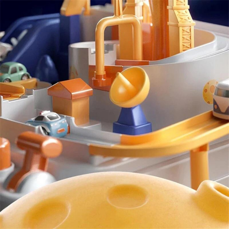 Vrimlo Educational Circuit | Montessori Space Adventure Race Track Universe
