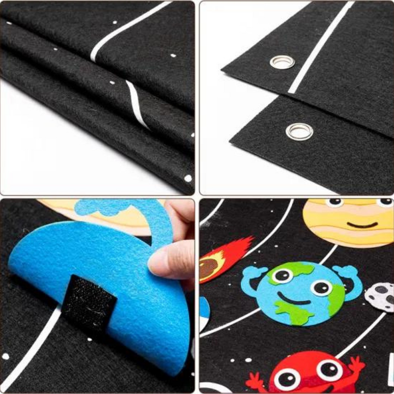 Vrimlo Universe FeltBoard | DIY Interactive Space Felt Board
