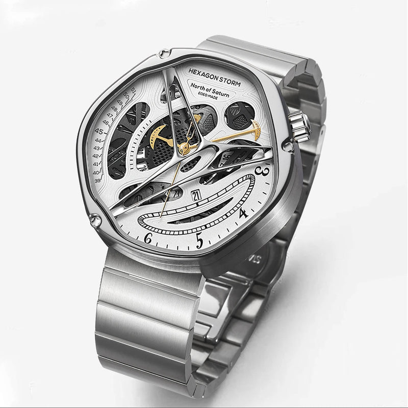 Watch Concept Female Boys Trend - Hollow Design Premium Non-Mechanical Watch for Men, Unique Stylish Timepiece for Daily Wear