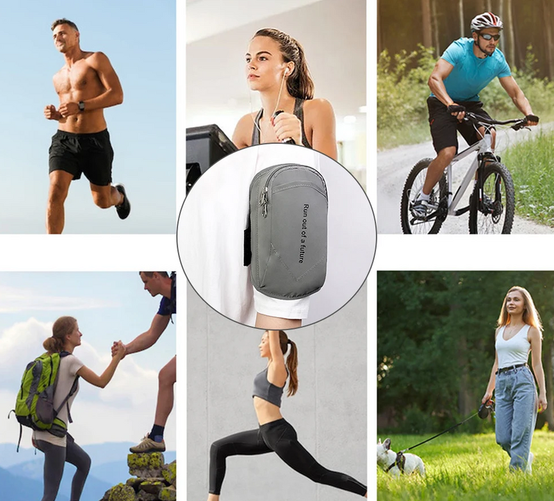 Waterproof Arm Phone Holder with Headphone Jack – Sports Fitness Wrist Bag Ideal for Running, Outdoor Workouts & Hands-Free Convenience on the Go
