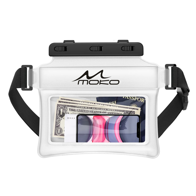 Waterproof Phone Pouch Fanny Pack – Floating Dry Waist Bag for Swimming, Diving, Skiing & iPhone 13 Pro Max Protection
