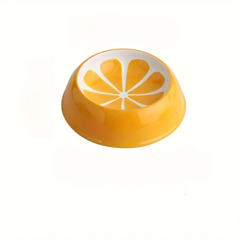 Fruit-Themed Ceramic Pet Bowl – Anti-Tip Food & Water Feeder in Watermelon, Strawberry & More