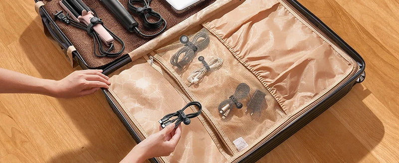 Magnetic Cable Management Ties – 6pcs. Adjustable 11cm Hook & Loop Wire Straps for Effortless, Tangle-Free Home Organization