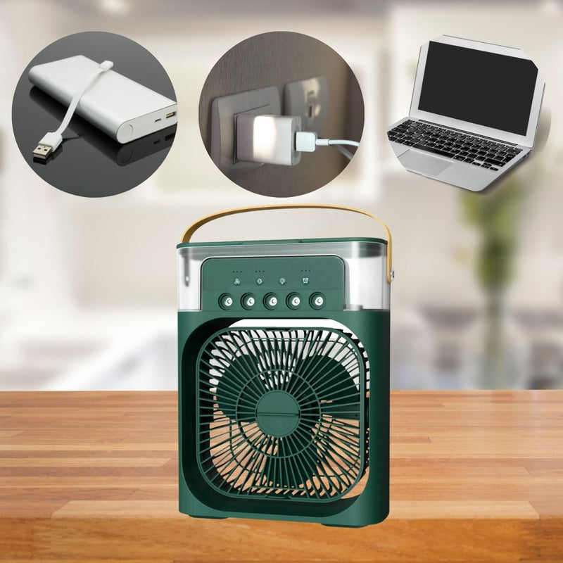 3-in-1 Air Cooler Humidifier | Portable, Adjustable Fan Speeds & Ideal for Bedrooms, Offices & Small Spaces