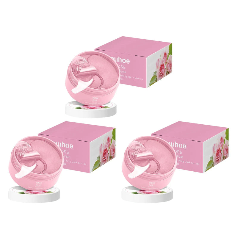 Rose Firming Eye Mask - Reduces Puffiness, Fine Lines, and Dark Circles with Nourishing Moisture