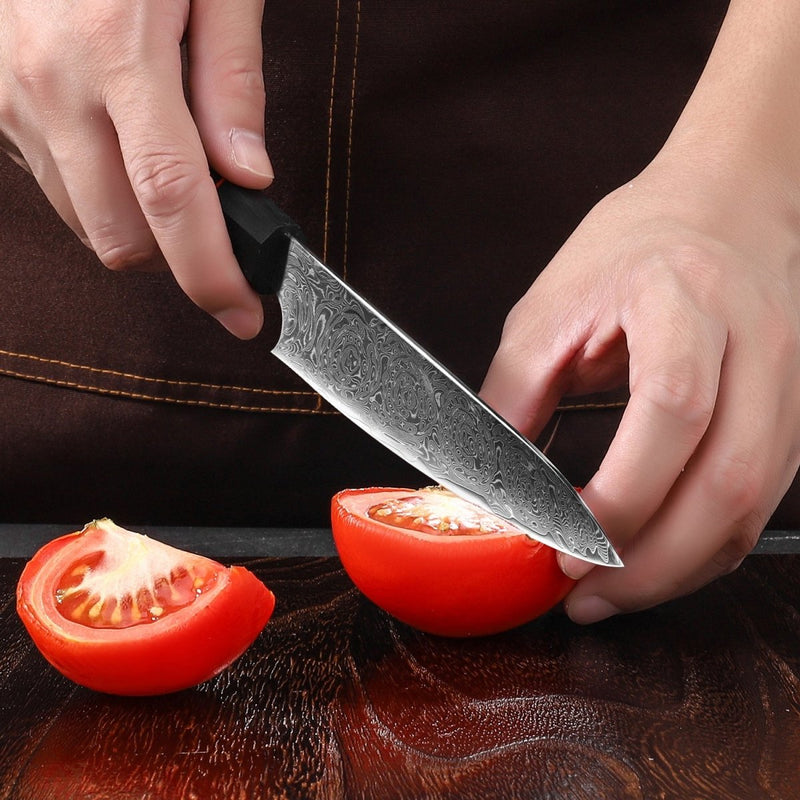 4-Piece Damascus Steel Kitchen Knife Set