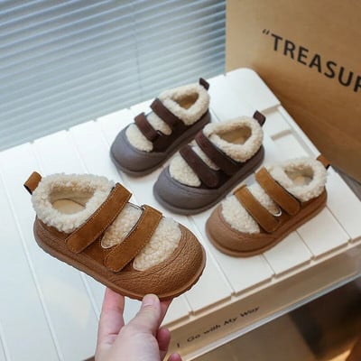 Wintersneakers | Warm lined soft child sneakers with Velcro