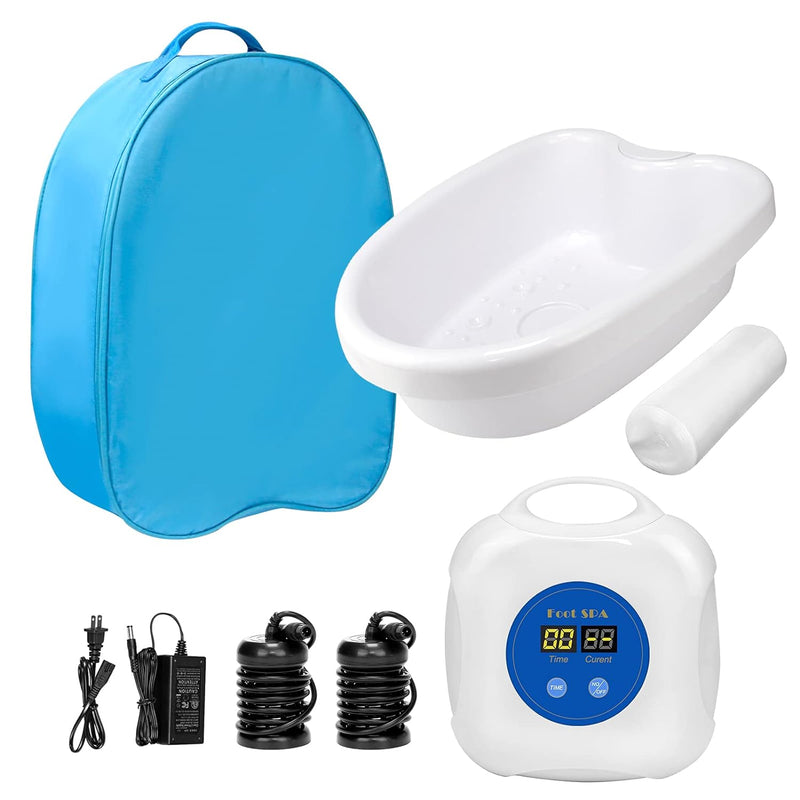 2024 Upgrade Ionic Foot Bath Detox Machine - Ionic Detox Foot Bath, Foot Detox Machine, Touch ON/OFF, LCD & Timer for Home Use Beauty Salon (2 Arrays,100 Liners,1 Blue Bag)