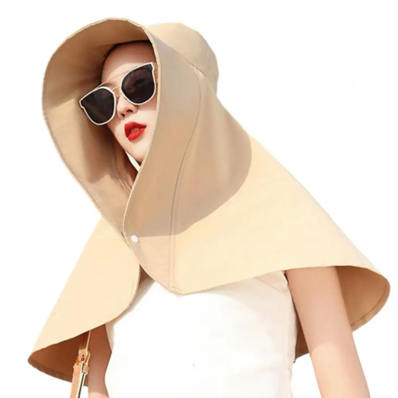 Moisture-Wicking Wide Brim Sun Hat – Breathable, Quick-Dry & Skin-Friendly UV Protection Hoodie Hat