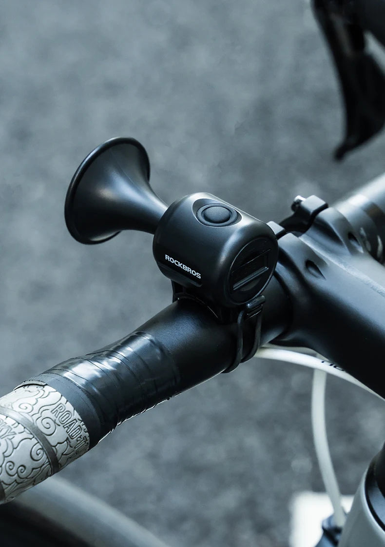Electric Bike Horn – Loud Waterproof Bicycle Bell for Safety with Clear Alarm Sound for Day & Night Riding