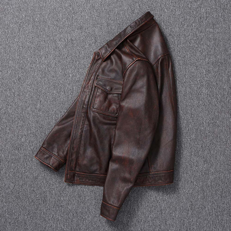 Vintage Leather Jacket Bikers Lifestyle