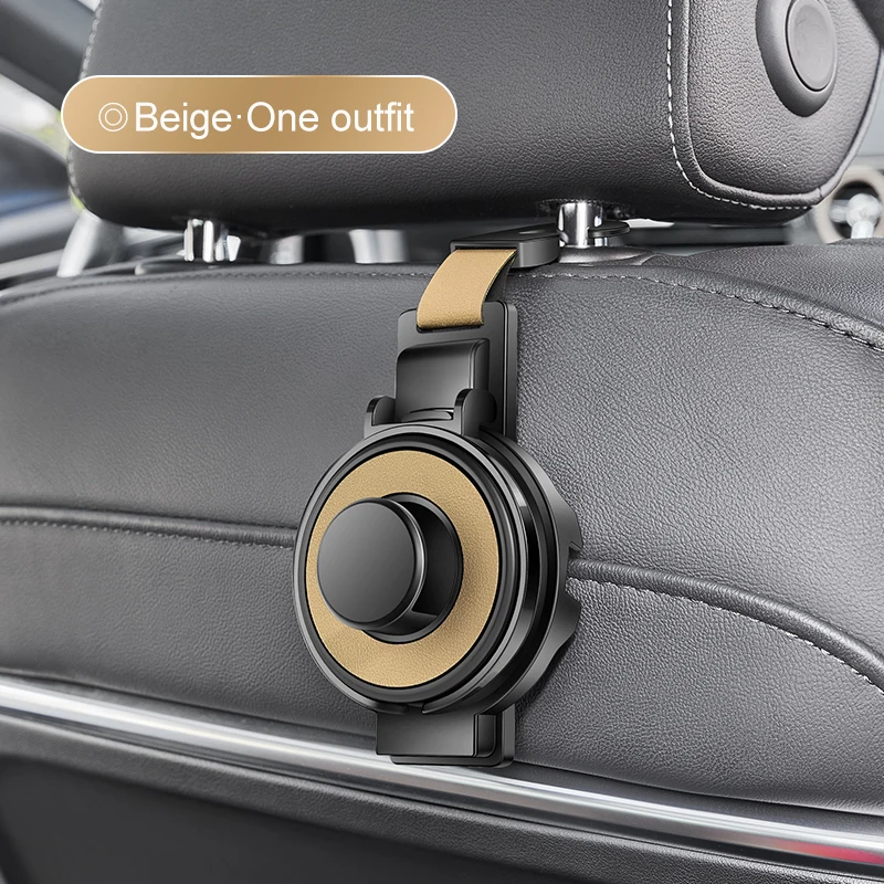 Car Seat Headrest Hook & Cup Holder – Multi-Functional Backseat Organizer for Bags & Drinks