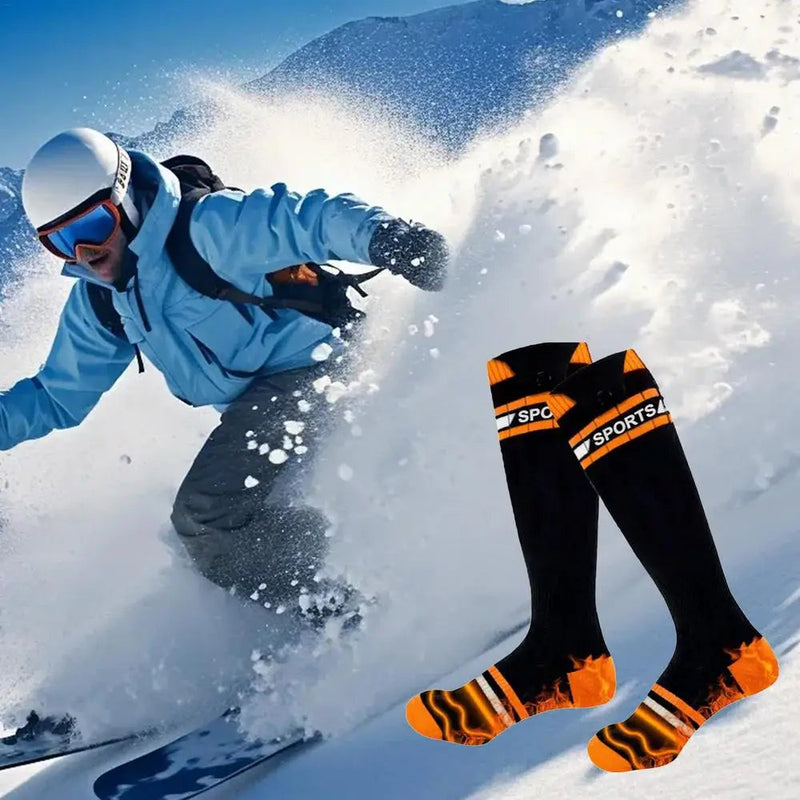 Thermal Electric Heated Socks - Rechargeable and Battery-Powered 3-Setting Thermal Socks for Outdoor Comfort