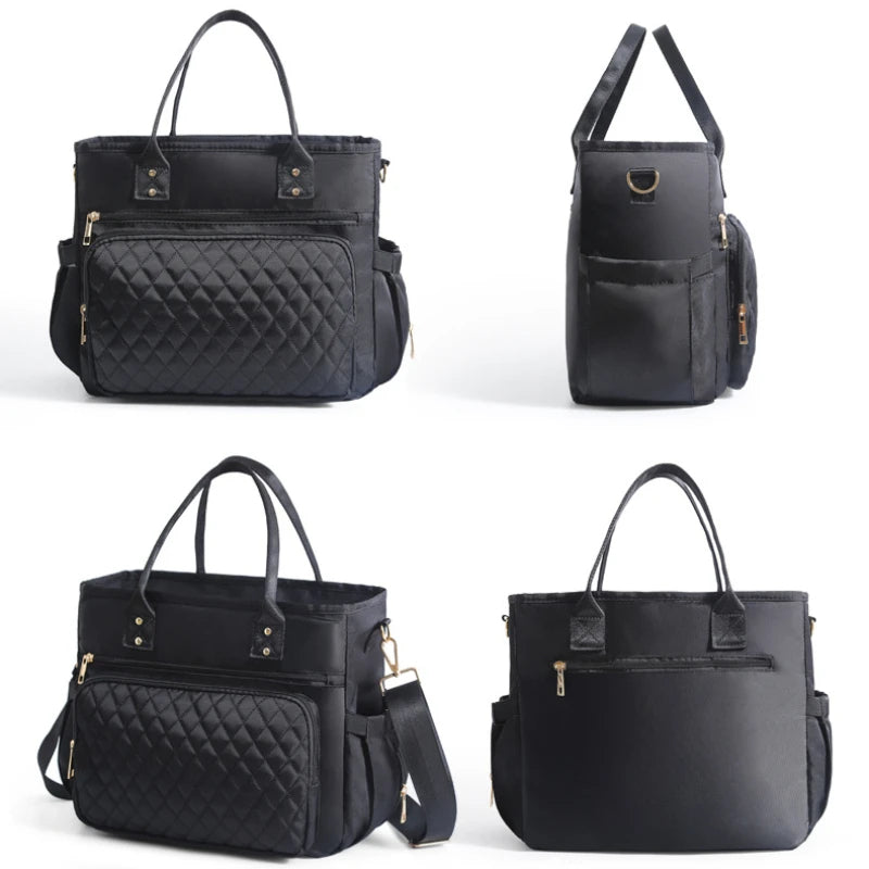 Chic Large-Capacity Lunch Tote Bag – Insulated & Waterproof for Work, Travel, Picnics & Mommy Essentials