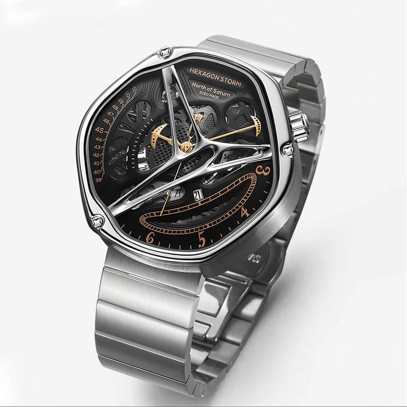 Watch Concept Female Boys Trend - Hollow Design Premium Non-Mechanical Watch for Men, Unique Stylish Timepiece for Daily Wear