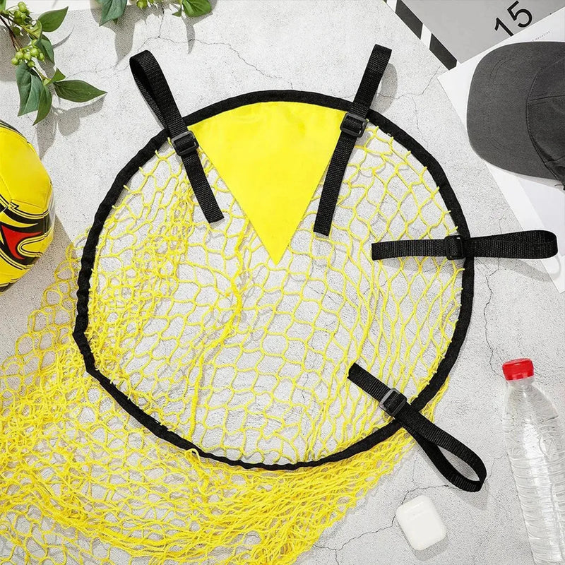 Adjustable Soccer Target Practice Net – Foldable Training Net Bag Improves Shooting Accuracy for Football Players of All Levels