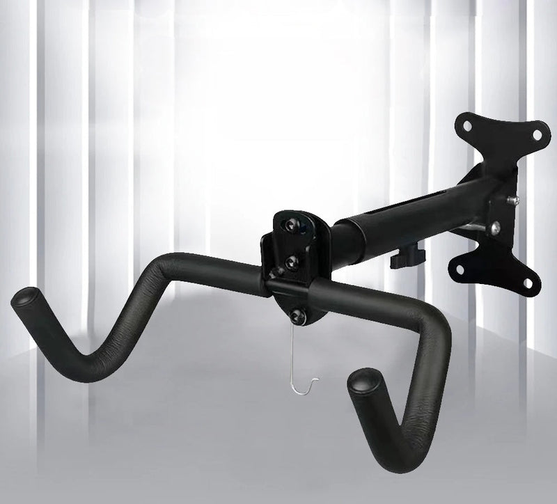 Space-Saving Bike Wall Mount Rack – Foldable Bicycle Hanger with Rim Protection