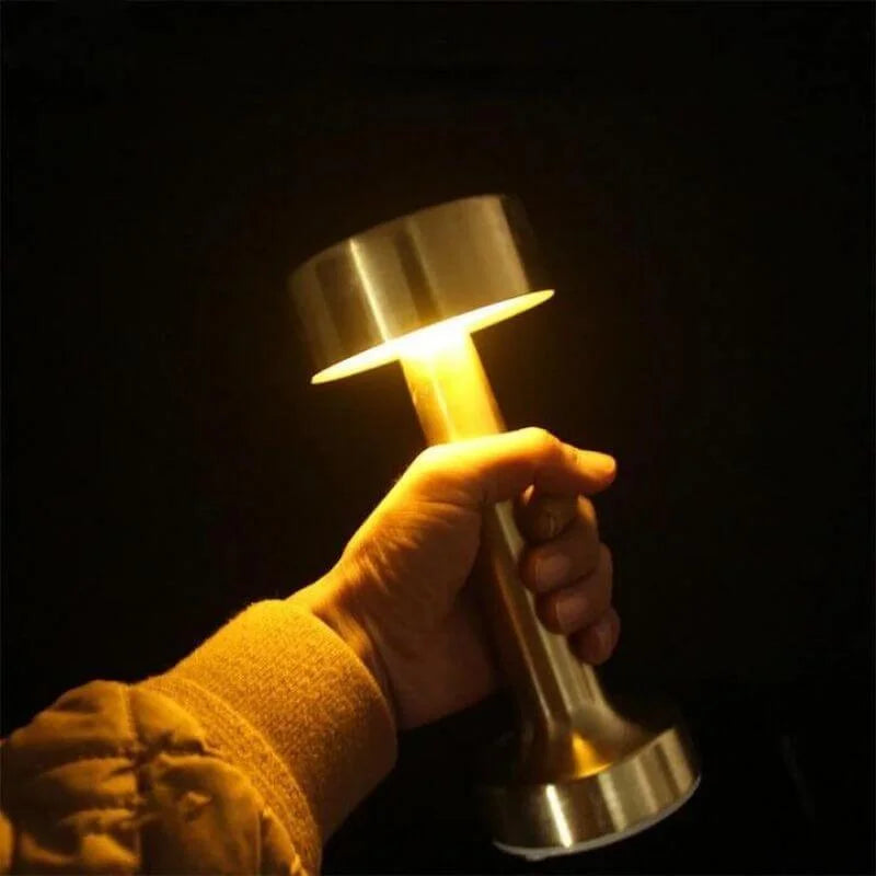 Retro Rechargeable LED Metal Table Lamp