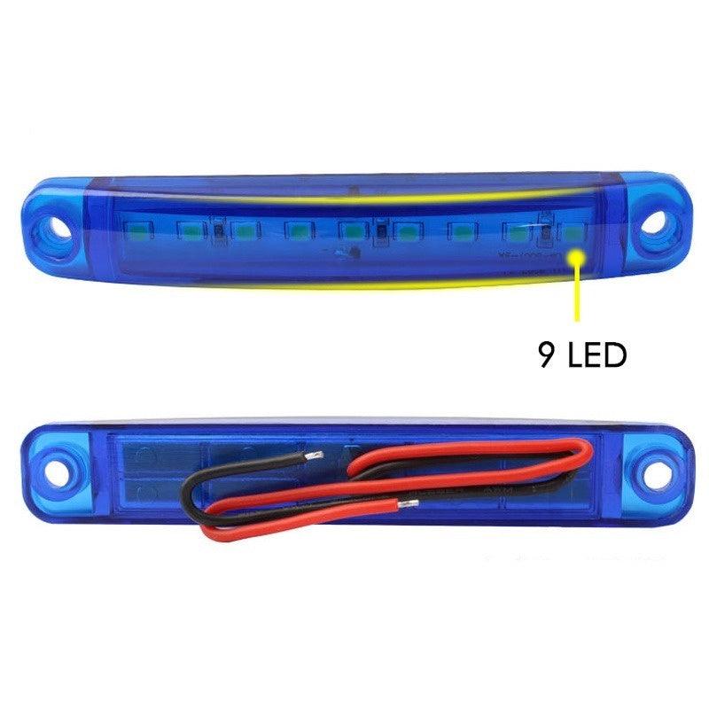 2PCS Led Warning Light 9 LEDs Indicator Car Side Sign Truck Light Lorry Warning Taillight Trailer Brake Lamp 12V 24V