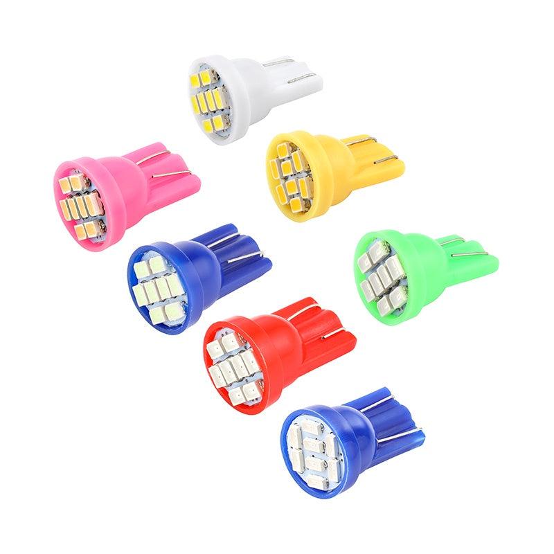 5x T10 W5W LED Lamp For Car Interior Instrunment 12V Auto Reading Dome License Plate Trunk Luggage 5W5 Super Bright White