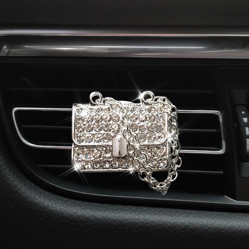 1PC Car Air Vent Clip Ornament, Crystal Car Diffuser, Bling Rhinestone Oil Diffuser Vent Clip, Car Freshener Car Accessories For Women