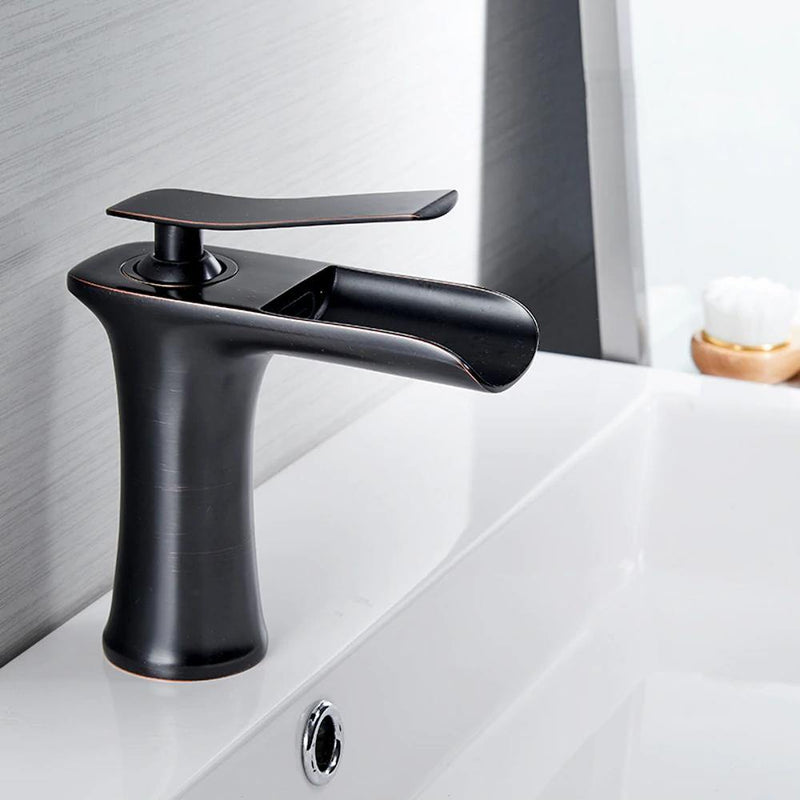 Waterfall Basin Bathroom Sink Faucet Single handle