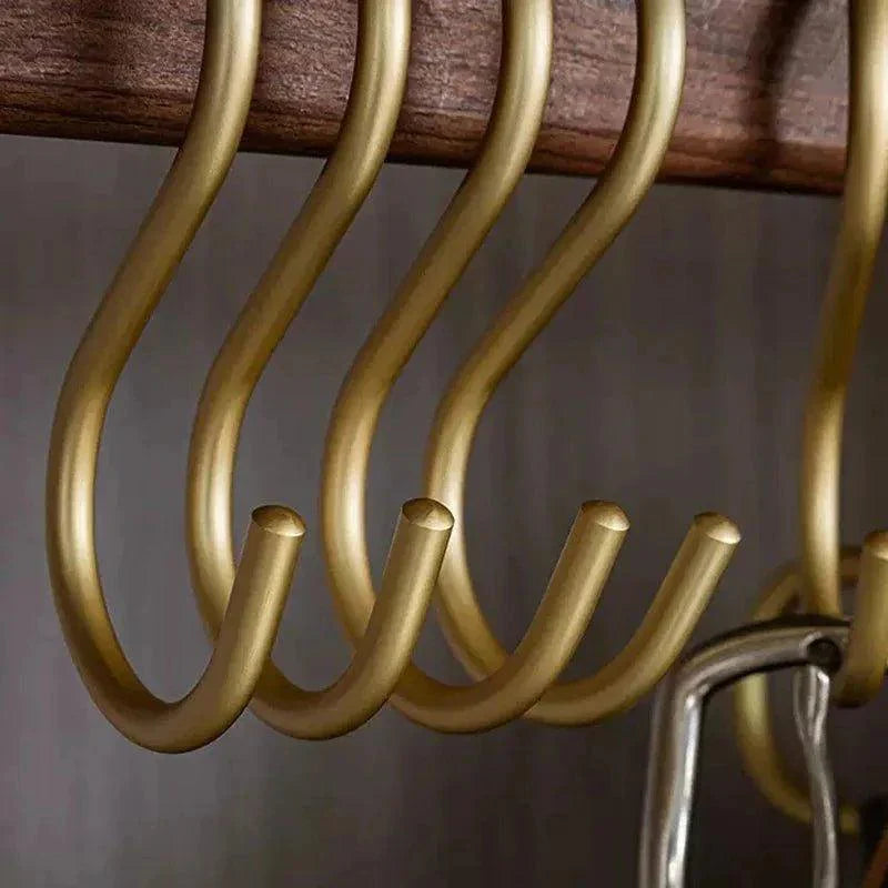 5 pcs Matte Gold/Silver Small S Shape Hook Holders │ Modern Practical Clothes Hanger