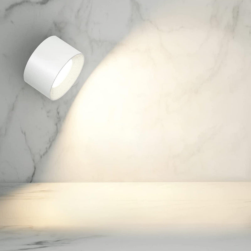 Spotlight Cordless Wall Lamp – Rechargeable, 360° Rotatable & Dimmable LED Light