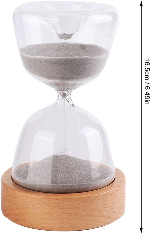 Luminous Remote Control Hourglass – 15-Minute Wooden Base Night Light Timer for Relaxation, Desk Decor & Soothing Ambient Glow