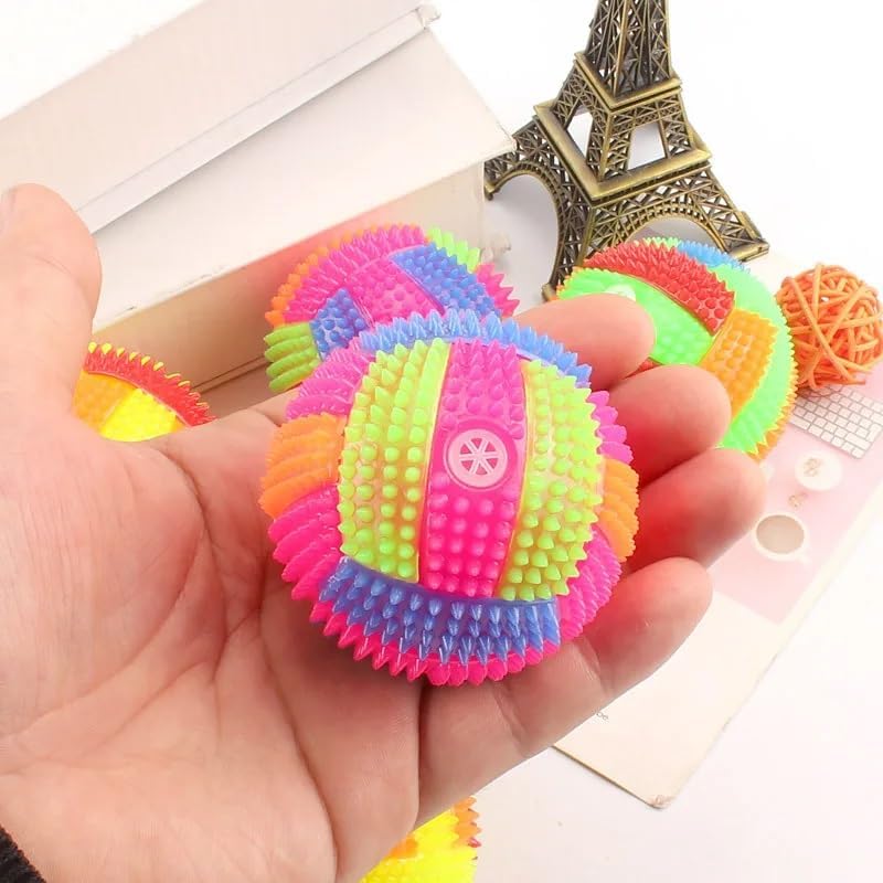 Glow-in-the-Dark Squeaky Dog Ball Toy – Light-Up Playtime for Pets, Easy to Clean!