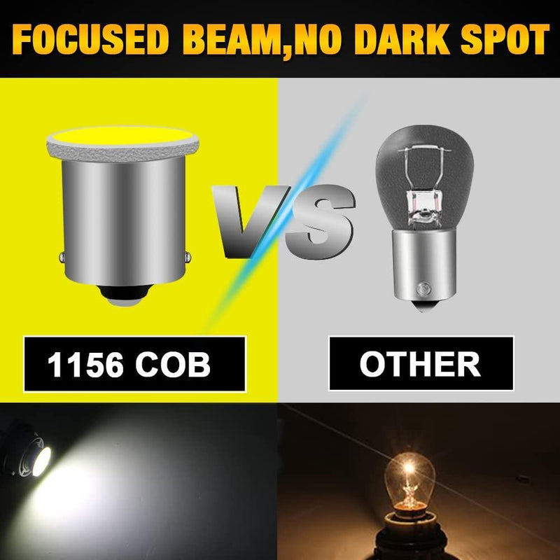 1156 BA15S P21W 1157 BAY15D P21 5W COB Car Led Light Turn Signal Lamp Interior Brake Light Car Reverse Parking Super Bright 12V Motorcycle White Blue
