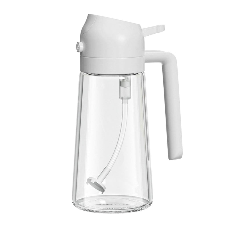 2-in-1 Oil Dispenser Bottle | Oil Sprayer and Dispenser | Healthy Cooking