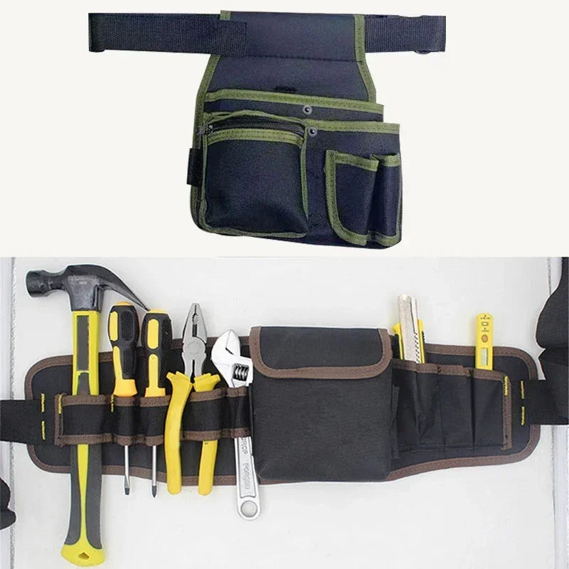 Electrician Tools Belt Waist Bag – Waterproof Screwdriver Drill Organizer Pouch with Multi-Functional Storage for All-Day Work Use
