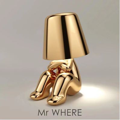 Italian Little Golden Man Table Lamp