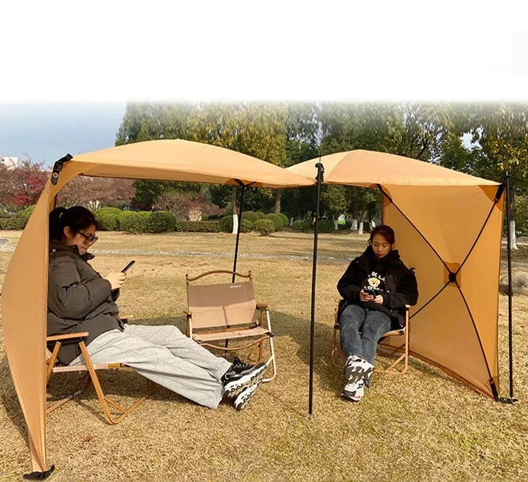 Folding Camping Windshield – 4.8M Durable Windproof Shield Wall for Sunshade, Tent Awning, and Large Outdoor Camping Protection