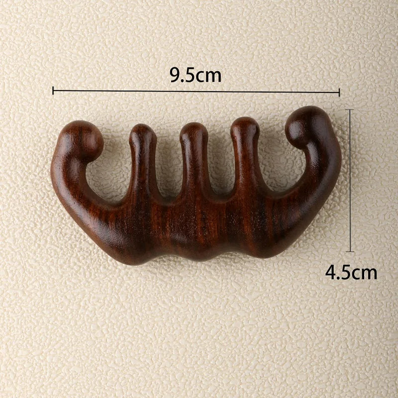 Wooden Scalp Massager Comb – Natural Oil-Boosting Wooden Brush for Relaxing Head Therapy and Healthy Hair Growth