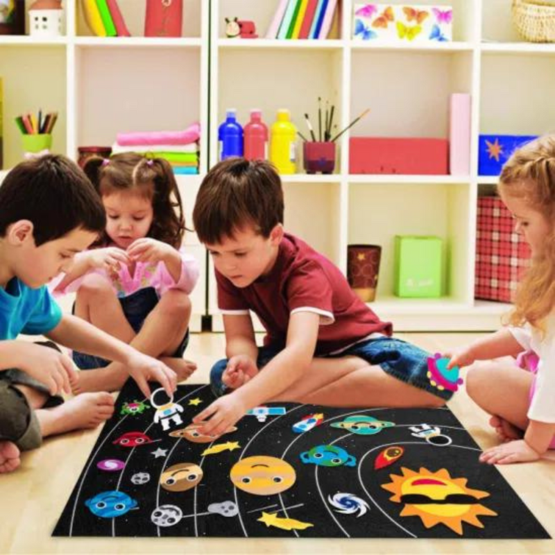 Vrimlo Universe FeltBoard | DIY Interactive Space Felt Board