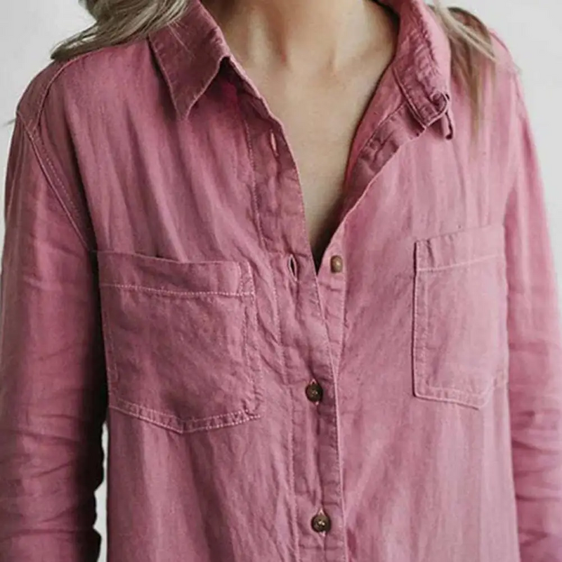 Work Overalls Jumpsuit – Long Sleeve Lapel Collar Cargo Pants for a Fashion-Forward Look