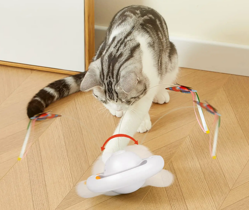 Butterfly Cat Toy – 3-Speed Automatic Interactive Toy with Ball and Motion for Happy Kittens