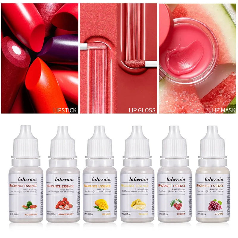Pure Fruit Fragrance Oil - 10ml Strawberry Scented Essential Oil for Lip Gloss, DIY Soap Making, and Lip Care Creations
