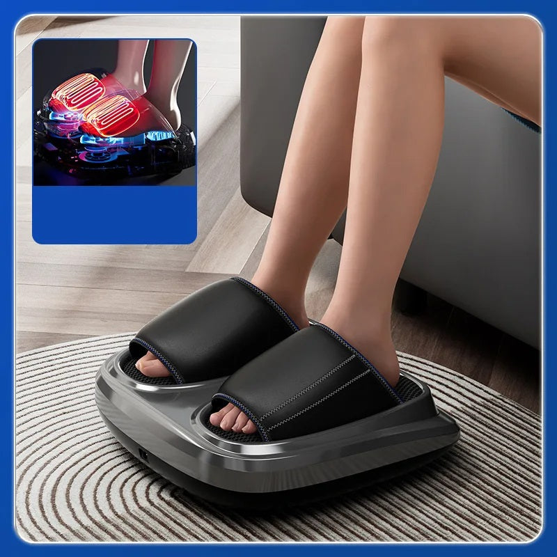 Heated Shiatsu Smart Foot Massager – Deep Kneading, Air Compression & Circulation Boost for Ultimate Relaxation