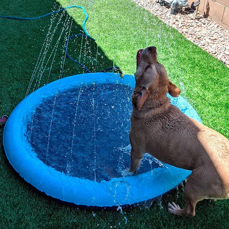 Sprinkler Cooling Play Mat For Dogs, Kids, Poppy